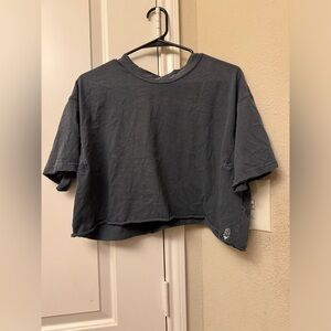 FP Movement by Free People Gray Cropped Top